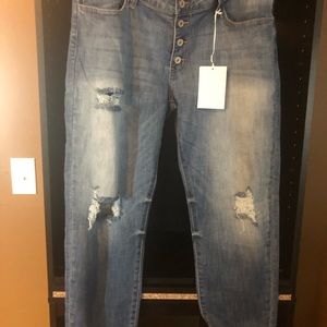 Boyfriend fit cropped jean